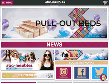 Tablet Screenshot of abc-meubles.com